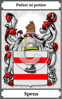 Spens Family Crest Download (JPG) Book Plated - 600 DPI