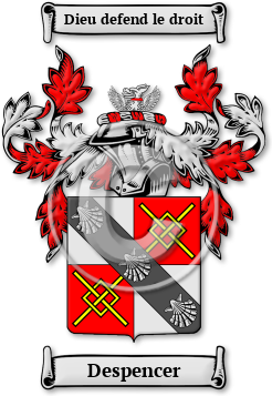 Despencer Family Crest Download (jpg) Legacy Series - 150 DPI