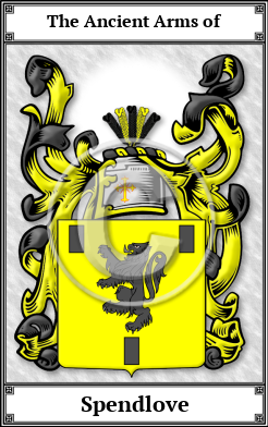 Spendlove Family Crest Download (JPG)  Book Plated - 150 DPI