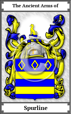 Spurline Family Crest Download (JPG)  Book Plated - 150 DPI