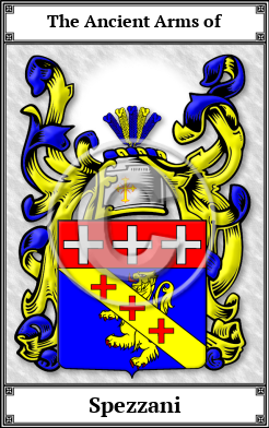 Spezzani Family Crest Download (JPG)  Book Plated - 150 DPI