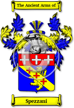 Spezzani Family Crest Download (jpg) Legacy Series - 150 DPI