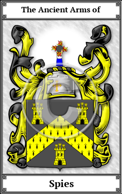 Spies Family Crest Download (JPG)  Book Plated - 150 DPI