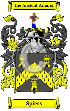 Spiess Family Crest/Coat of Arms