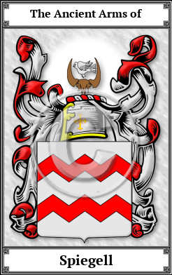 Spiegell Family Crest Download (JPG) Book Plated - 600 DPI