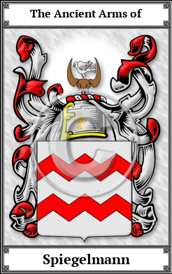 Spiegelmann Family Crest Download (JPG)  Book Plated - 150 DPI
