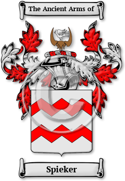 Spieker Family Crest Download (jpg) Legacy Series - 150 DPI