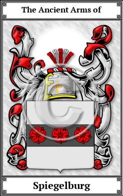 Spiegelburg Family Crest Download (JPG)  Book Plated - 150 DPI