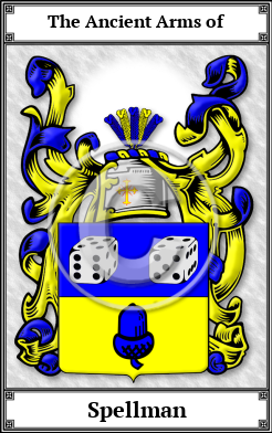 Spellman Family Crest Download (JPG)  Book Plated - 150 DPI