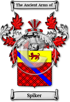 Spiker Family Crest Download (JPG) Legacy Series - 600 DPI