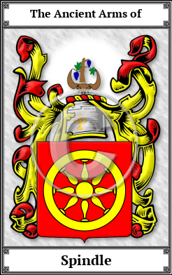 Spindle Family Crest Download (JPG)  Book Plated - 150 DPI