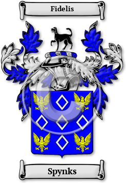 Spynks Family Crest Download (jpg) Legacy Series - 150 DPI