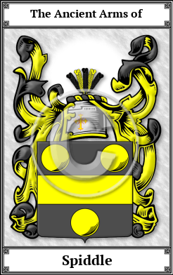 Spiddle Family Crest Download (JPG)  Book Plated - 150 DPI