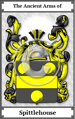 Spittlehouse Family Crest Download (JPG)  Book Plated - 150 DPI