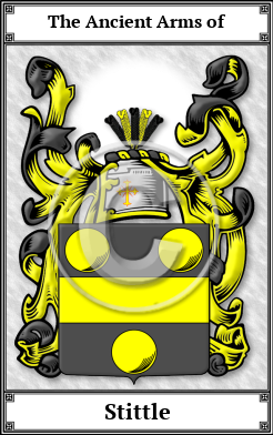 Stittle Family Crest Download (JPG)  Book Plated - 150 DPI