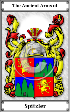 Spitzler Family Crest Download (JPG)  Book Plated - 150 DPI