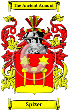 Spizer Family Crest Download (JPG) Heritage Series - 300 DPI