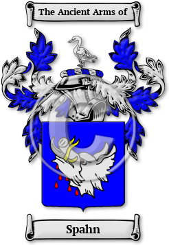 Spahn Family Crest Download (jpg) Legacy Series - 150 DPI