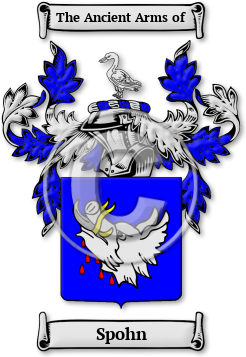 Spohn Family Crest Download (jpg) Legacy Series - 150 DPI