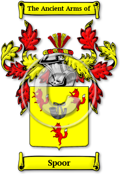 Spoor Family Crest Download (jpg) Legacy Series - 150 DPI