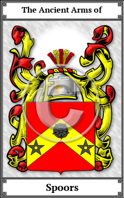 Spoors Family Crest Download (JPG)  Book Plated - 150 DPI