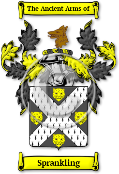 Sprankling Family Crest Download (jpg) Legacy Series - 150 DPI