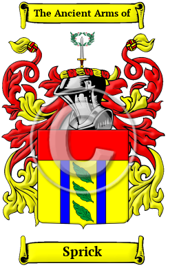 Sprick Family Crest Download (JPG) Heritage Series - 600 DPI