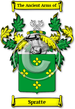 Spratte Family Crest Download (JPG) Legacy Series - 600 DPI