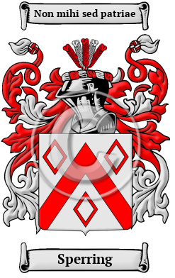 Sperring Family Crest/Coat of Arms