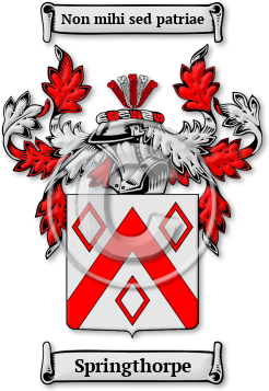 Springthorpe Family Crest Download (jpg) Legacy Series - 150 DPI