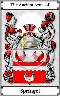 Springet Family Crest Download (JPG)  Book Plated - 150 DPI