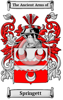Springett Family Crest/Coat of Arms