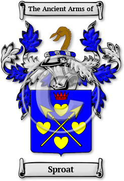 Sproat Family Crest Download (JPG) Legacy Series - 300 DPI