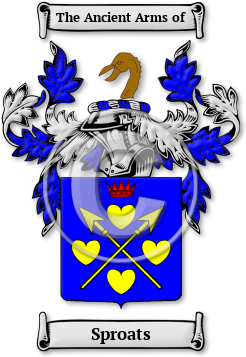 Sproats Family Crest Download (jpg) Legacy Series - 150 DPI