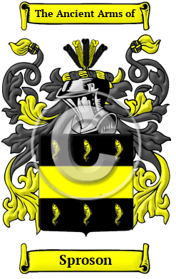 Sproson Family Crest Download (JPG) Heritage Series - 600 DPI