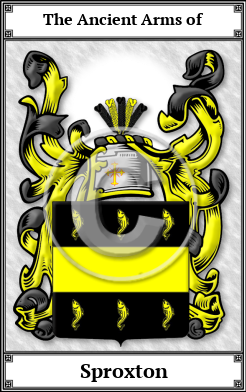 Sproxton Family Crest Download (JPG)  Book Plated - 150 DPI