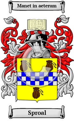 Sproal Family Crest/Coat of Arms