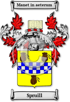 Spruill Family Crest Download (JPG) Legacy Series - 600 DPI