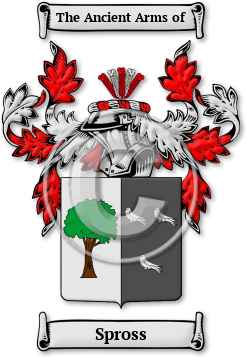 Spross Family Crest Download (jpg) Legacy Series - 150 DPI