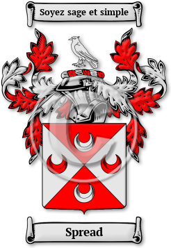 Spread Family Crest Download (jpg) Legacy Series - 150 DPI