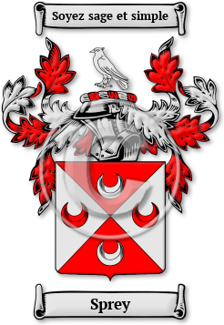 Sprey Family Crest Download (JPG) Legacy Series - 300 DPI