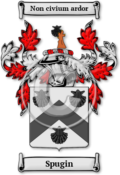 Spugin Family Crest Download (jpg) Legacy Series - 150 DPI