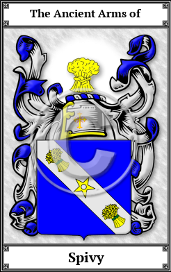 Spivy Family Crest Download (JPG)  Book Plated - 150 DPI