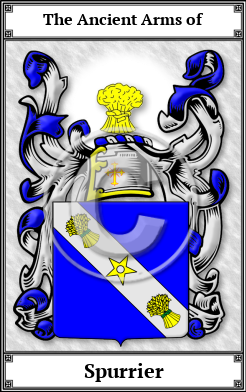 Spurrier Family Crest Download (JPG)  Book Plated - 150 DPI