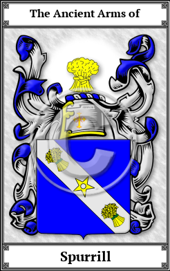 Spurrill Family Crest Download (JPG)  Book Plated - 150 DPI