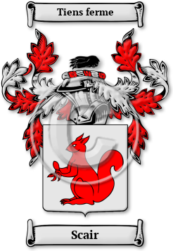Scair Family Crest Download (jpg) Legacy Series - 150 DPI