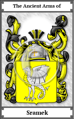 Sramek Family Crest Download (JPG)  Book Plated - 150 DPI