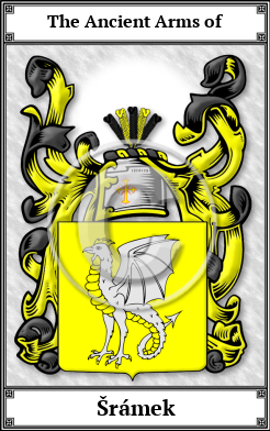Šrámek Family Crest Download (JPG)  Book Plated - 150 DPI