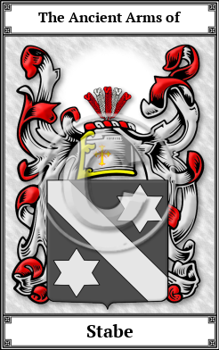 Stabe Family Crest Download (JPG)  Book Plated - 150 DPI