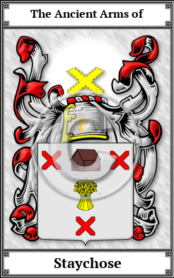 Staychose Family Crest Download (JPG)  Book Plated - 150 DPI